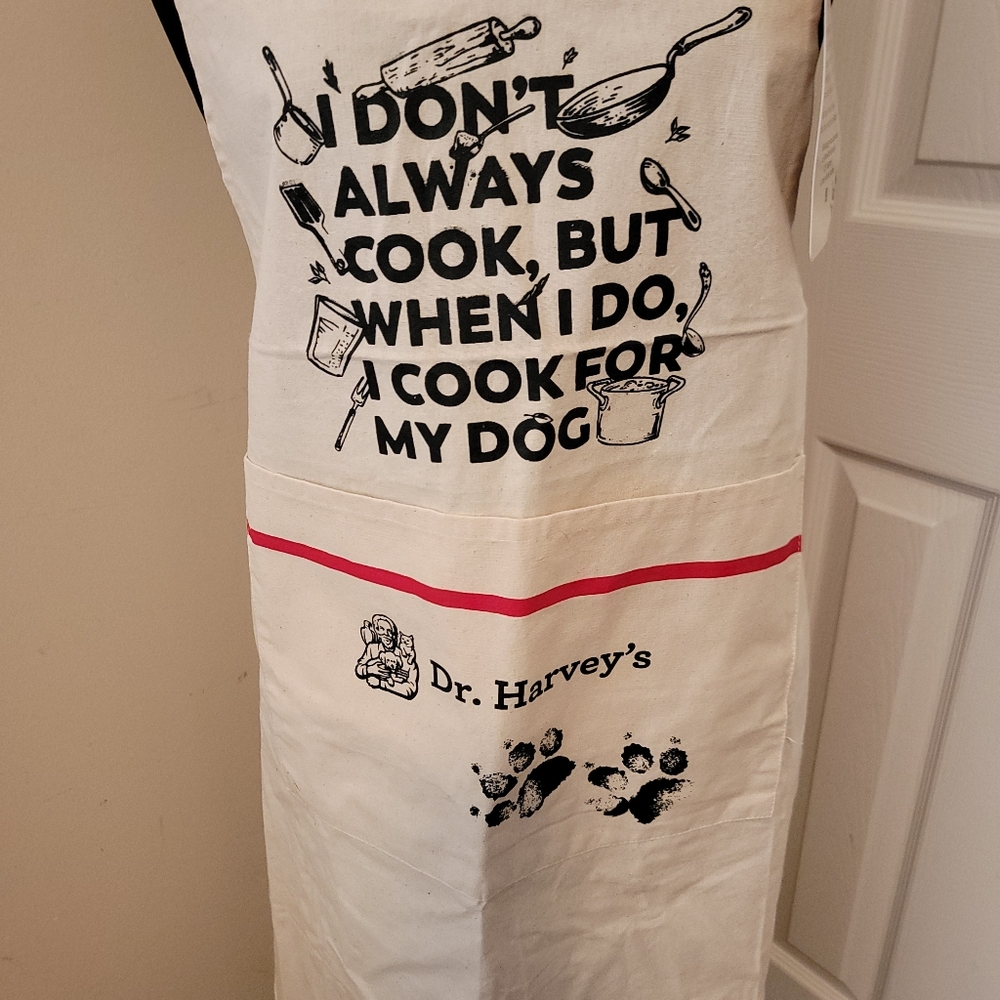 Dr. Harvey's Cooking For My Dog Apron NWT.  One Size - Picture 2 of 6